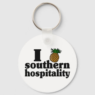 Porte-clés I Heart (ananas) Southern Hospitality