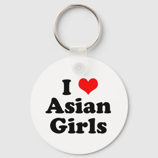 Porte-clés I Heart Asian Girls (Recto)
