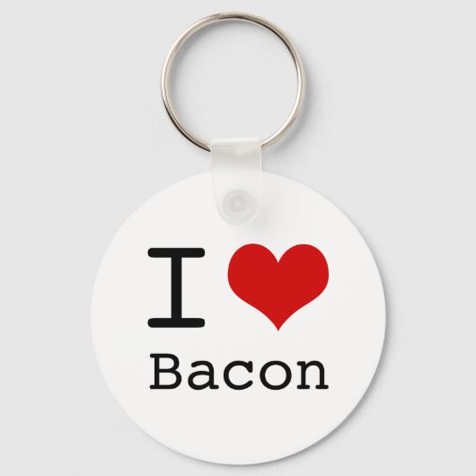 Porte-clés I heart Bacon (Recto)