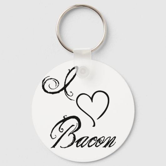 Porte-clés I Heart bacon (Recto)