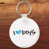 Porte-clés I Heart Boys Aqua (Recto)