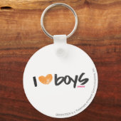 Porte-clés I Heart Boys Orange (Recto)