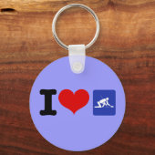 Porte-clés I Heart Curling (Recto)