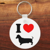 Porte-clés I Heart Dachshund (Recto)