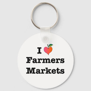 Porte-clés I Heart Farmers Marchés