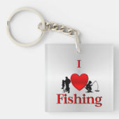 Porte-clés I Heart Fishing (Devant)