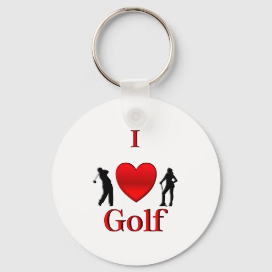 Porte-clés I Heart Golf (Recto)