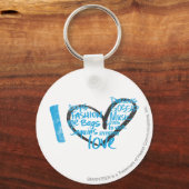 Porte-clés I Heart Graffiti Aqua (Recto)