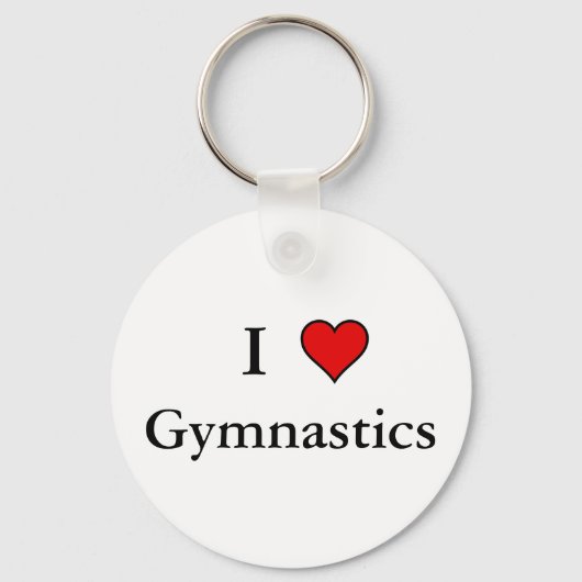 Porte-clés I Heart Gymnastique (Recto)