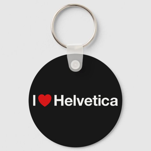Porte-clés I heart Helvetica (Recto)