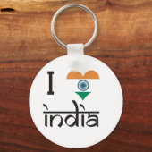 Porte-clés I "Heart" India - I Love India (Recto)