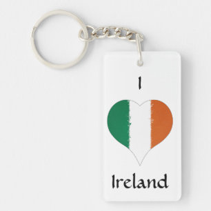 Porte-clés I Heart Ireland Tricolor Drapeau irlandais