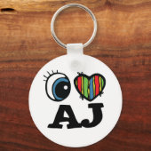 Porte-clés I Heart (Love) AJ (Recto)