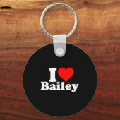 Porte-clés I Heart Love Bailey  (Recto)
