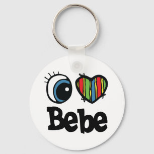 Porte-clés I Heart (Love) Bebe