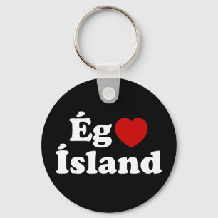 Porte-clés I Heart (Love) Islande [Ég Elska Ísland] Islandais