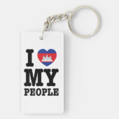 Porte-clés I Heart (Love) My Khmer People (Dos)