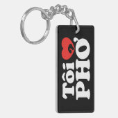 Porte-clés I Heart (Love) Pho (Tôi PHỞ) (Devant gauche)