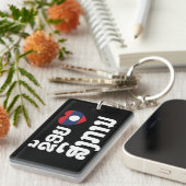 Porte-clés I Heart (love) Songkan Laotian Language (Devant droit)