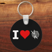 Porte-clés I Heart Love Tricot (Recto)