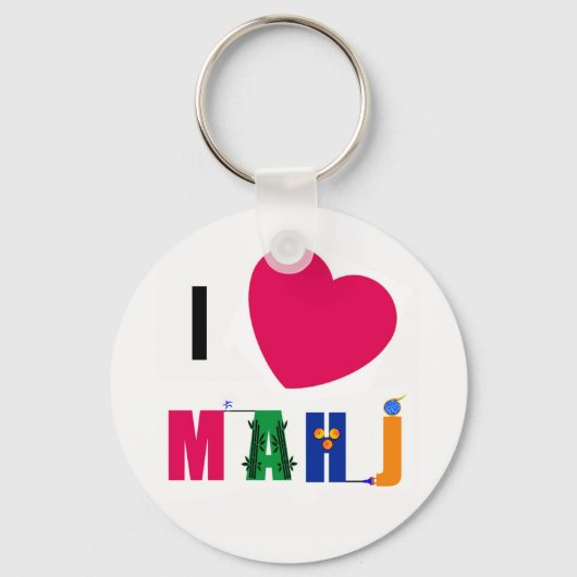 Porte-clés I Heart Mahj porte - clé (Recto)
