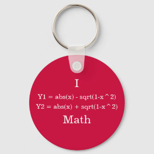 Porte-clés I Heart math