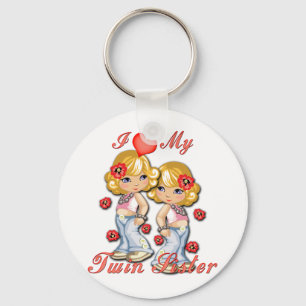 Porte-clés I (Heart) my Twin Sister