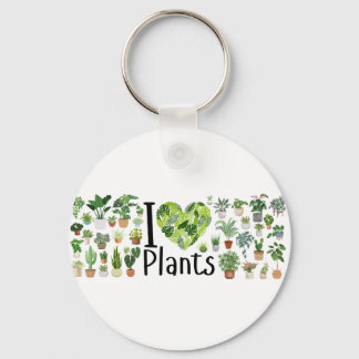 Porte-clés I Heart Plants keychain