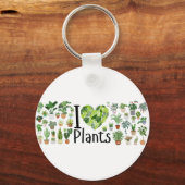 Porte-clés I Heart Plants keychain (Verso)