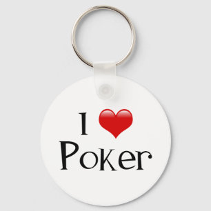 Porte-clés I Heart Poker