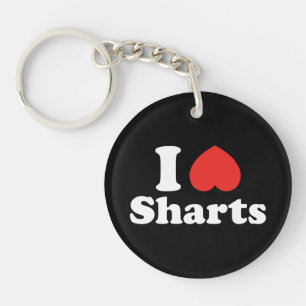 Porte-clés I Heart Sharts