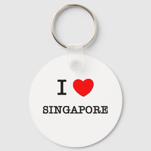 Porte-clés I Heart SINGAPOUR (Recto)