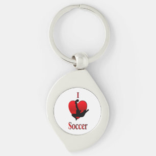 Porte-clés I Heart Soccer
