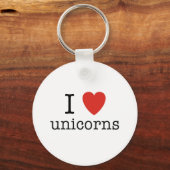 Porte-clés I Heart Unicorns (Recto)
