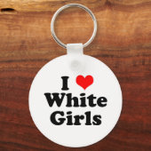 Porte-clés I Heart White Girls (Recto)
