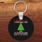 Porte-clés I Identify As A Christmas Tree Lit On The Outside (Recto)