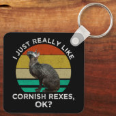 Porte-clés I Just Really Like Cornish Rexes, OK? (Verso)