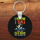 Porte-clés I Know I Ski - Funny Skiing Quotes Freestyle  (Recto)