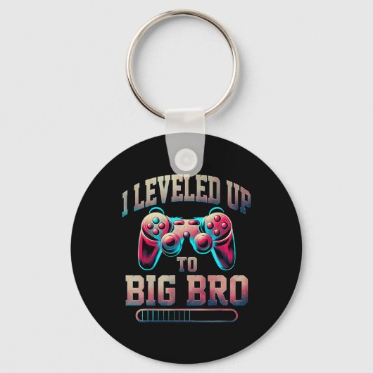 Porte-clés I Leveled Up To Big Bro Funny Gamer Big Brother (Recto)