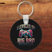 Porte-clés I Leveled Up To Big Bro Funny Gamer Big Brother (Recto)