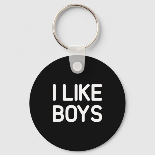 Porte-clés I Like Boys Funny Jokes Sarcastic  (Recto)