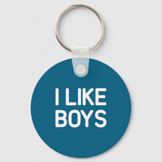 Porte-clés I Like Boys, Funny, Jokes, Sarcastic  (Recto)