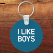 Porte-clés I Like Boys, Funny, Jokes, Sarcastic  (Recto)