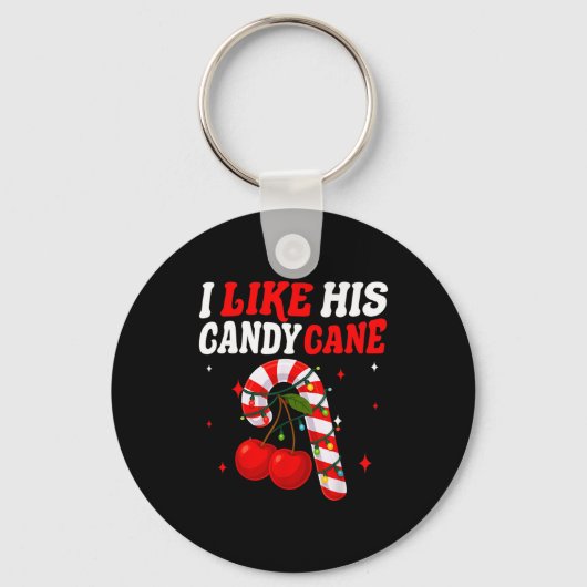 Porte-clés I Like His Candy Cane Couples Matching Christmas F (Recto)