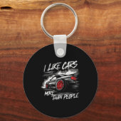 Porte-clés I Like More Than People Funny Car Enthusiast Lover (Recto)