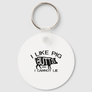 Porte-clés I Like Pork Butts - Funny Grilling Bbq Barbecue Me