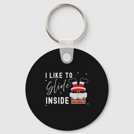 Porte-clés I Like To Slide Inside Funny Xmas Couple Unhinge P (Recto)