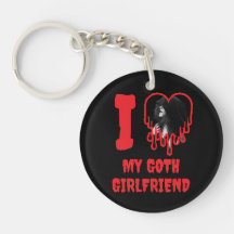I Loth My Goth Girlfriend Red Heart Photo