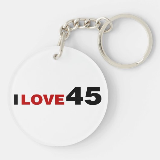 Porte-clés I Love 45 (Dos)