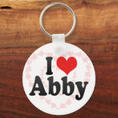 Porte-clés I Love Abby (Recto)